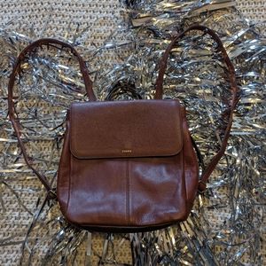 NWOT Fossil Claire Leather Backpack